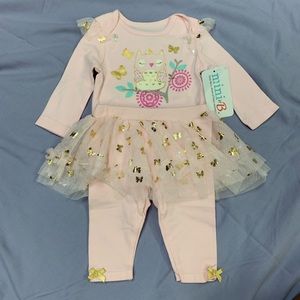 Long sleeve/long pants outfit with tutu